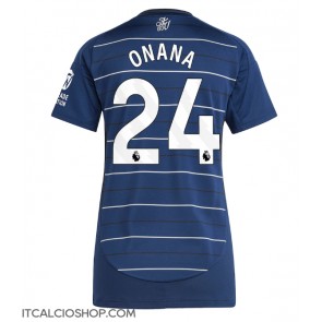 Aston Villa Amadou Onana #24 Terza Maglia Femmina 2024-25 Manica Corta